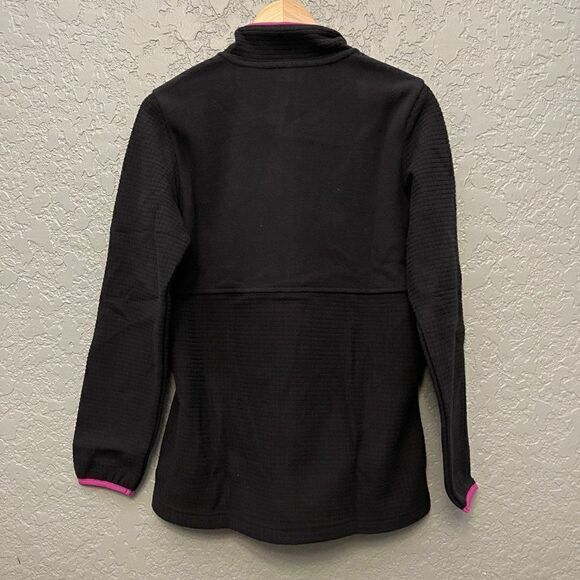 Lands' End Ladies Grid Fleece Zip Up Jacket Small - Picture 5 of 8
